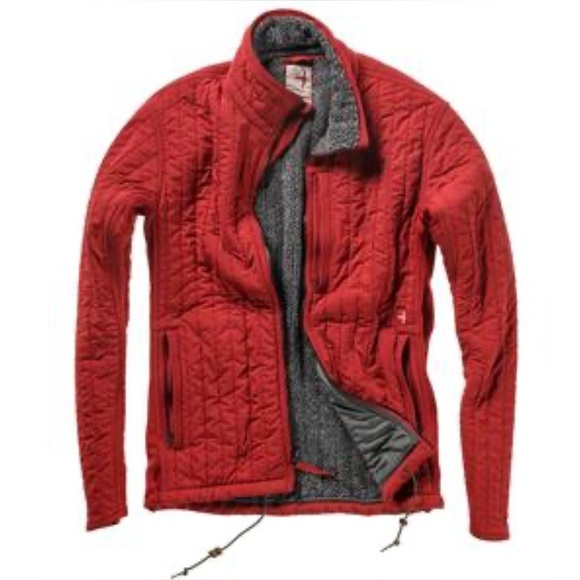 Relwen Other - NWT Relwen Men's Vertical Insulator Jacket Cardinal Red Quilted Fleece Medium